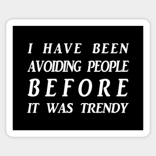 Avoiding People Sticker